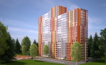 The project of a multi-storey residential building with a variable number of storeys